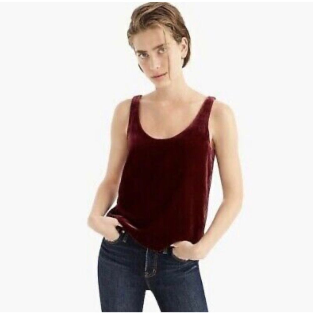J.Crew Velvet Crop Tank